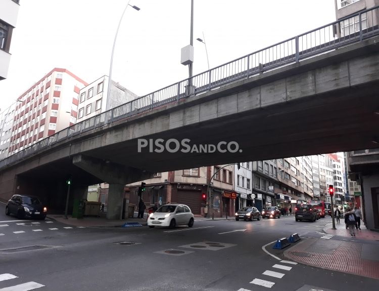 Comienza la demolición del viaducto de la Ronda de Nelle en A Coruña.
