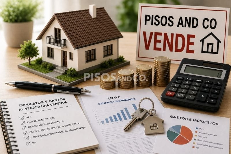 Impuestos y gastos al vender una vivienda.