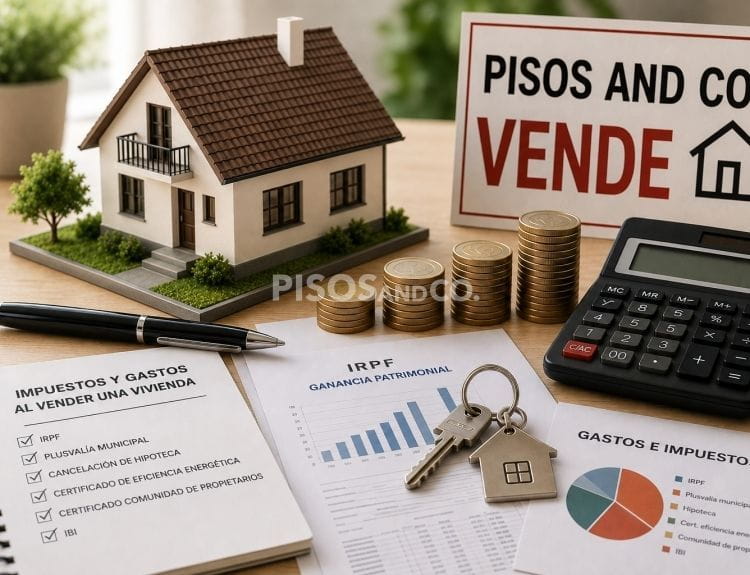 Impuestos y gastos al vender una vivienda.