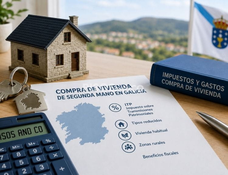 Impuestos al comprar una vivienda de segunda mano en Galicia.